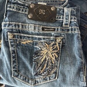 Miss Me Women's Blue Embellished Jeans